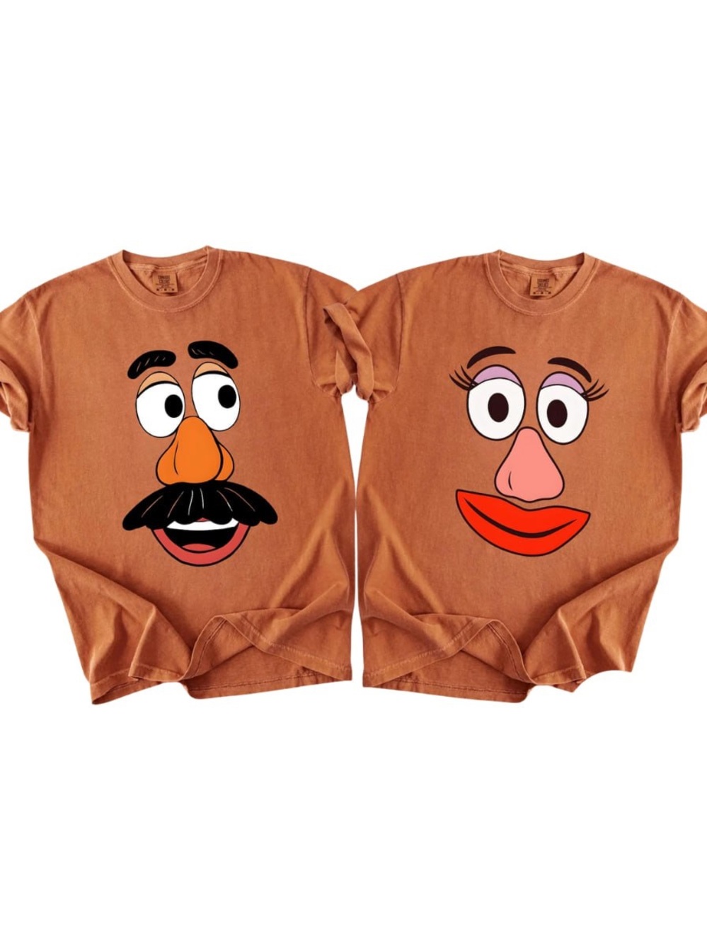 Comfort Colors Rust Orange Short Sleeve Graphic Tee Duo